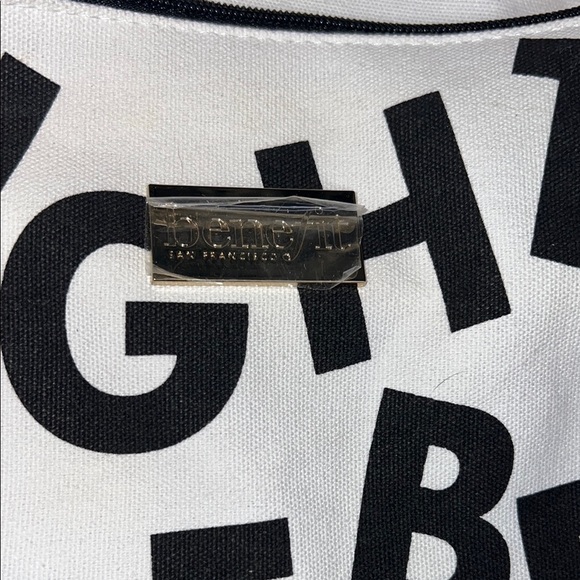 Benefit Pink and Black Travel Bag with Bold Design - Picture 2 of 7